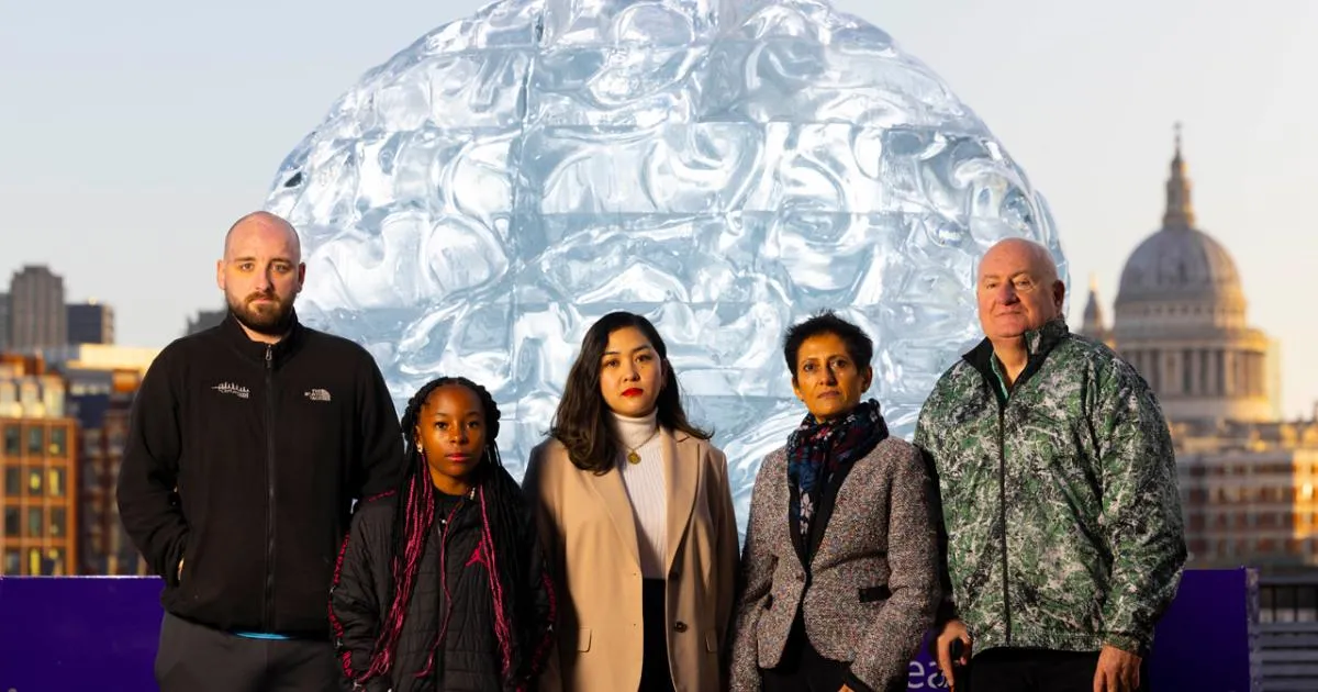 Datchet stroke survivor's brain scan inspires giant ice sculpture in ...